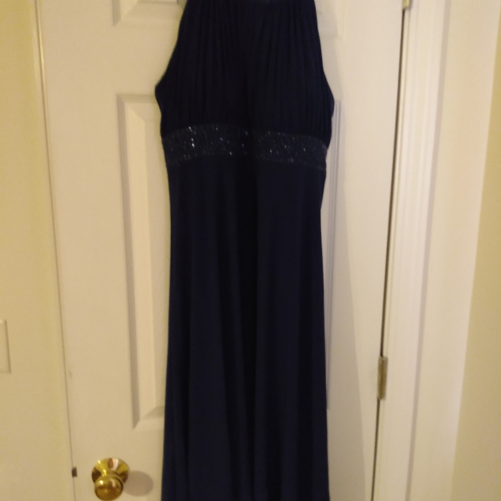 Beautiful blue cocktail dress.
